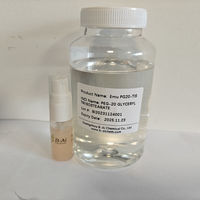 PEG-20 Glyceryl Triisostearate 86846 21 1 صبغة صفراء شاحبة إزالة المكسرات منظف زيت جيد